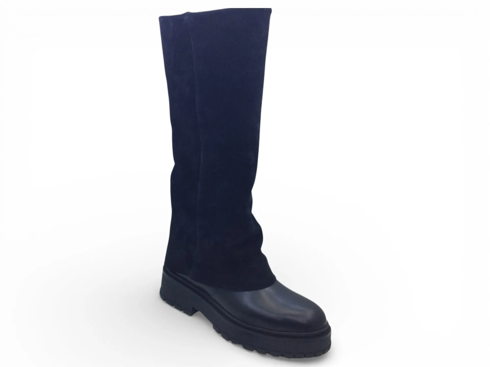 Yussi Black Leather Boots